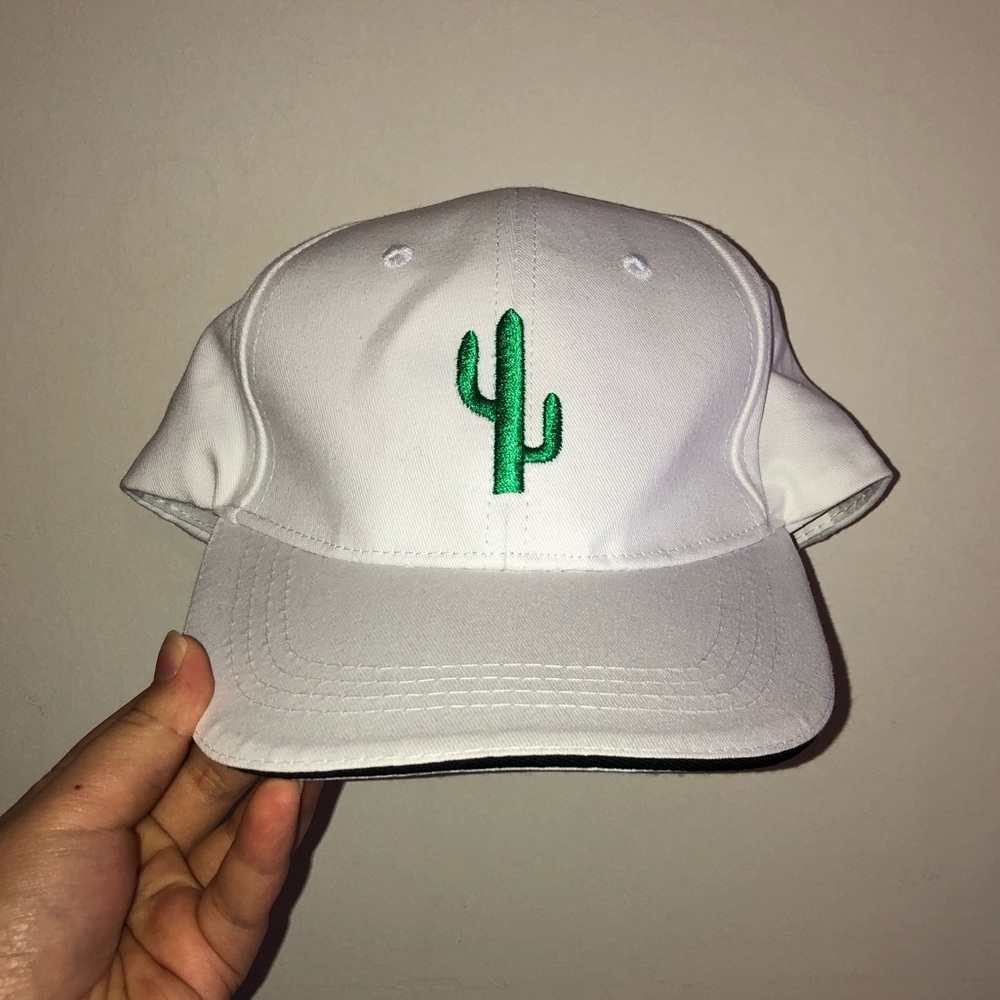 Cactus white baseball cap